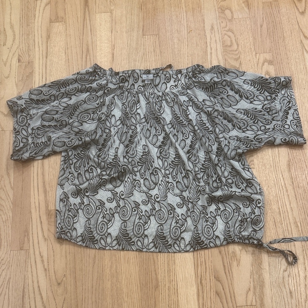 Worthington Blouse Black and White